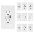 thumbnail image 1 of Tomacorriente TOPGREENER TU21542AC2-WSID de 15 A con USB Tipo C de 3 puertos, 1 of 8