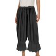 thumbnail image 4 of Women's Pants Straight Leg Baggy Pant Capris Pants Womens Pants Casual Comfy Pants Fashion Clothing, 4 of 4