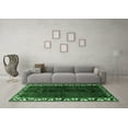 thumbnail image 3 of Ahgly Company Indoor Square Persian Emerald Green Traditional Area Rugs, 4' Square, 3 of 4