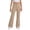Z136 Khaki, variant on Landzoo Little Girls Bottom School Uniform Pants Flared Leg High Waisted Fall Casual Kid Girls Trousers