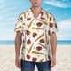 thumbnail image 2 of Fotbe Baseball Sport Camisa Hawaiana para Hombre Unisex – Camisa Casual de Verano con Botones de Manga Corta de Algodón y Lino,XX-Large, 2 of 7