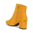 thumbnail image 3 of Women Pointy Toe Block Heeled Booties 19498, 3 of 6