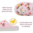 thumbnail image 3 of BERANMEY Cute Flower Print Slippers for Women Soft Plush Comfy Warm Slip-On Couple Womens Slippers Indoor Fluffy House Slippers for Womens Non-slip Fuzzy Flat Slides, 3 of 8