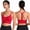 Red, variant on Wireless Tank Top Bra Woman Bras With String Quick Dry Shockproof Running Fitness Large Size Underwear