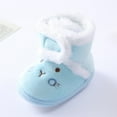thumbnail image 4 of Maxcozy Baby Winter Boots Infant Toddler Bear Shoes Girls Boys First Walkers Warm Snowfield Booties Boot Blue 6-12 Months, 4 of 9