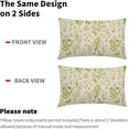 thumbnail image 4 of Spring Lime Green Floral Lumbar Pillow Covers 12x20 Inch Vintage Wild Flower Herbs Plant Butterfly Decorative Pillow Cases Botanical Farmhouse Cushion Covers Home Decor for Sofa Couch Set of 2, 4 of 6