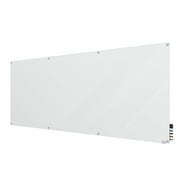 Ghent HMYRN410FR Harmony Glass Whiteboard with Radius Corners, 4 x 10 ft. - Frosted