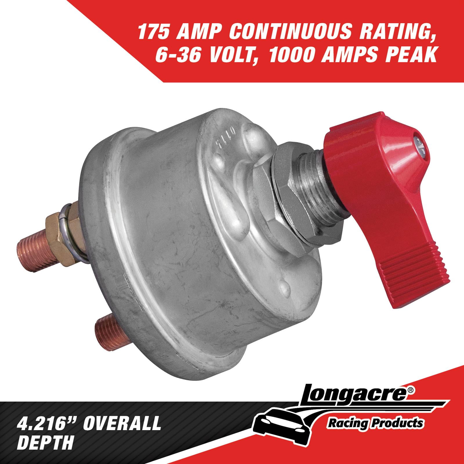 Longacre® 52-45750 Battery Disconnect Switch - 2 Terminal