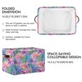 thumbnail image 2 of Yayeee 2 Pack Canvas Storage Basket with Handles for Shelves Fabric Bins Closet Organizer, Gradient Starfish Pattern, 2 of 8