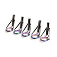 thumbnail image 1 of Soidarity Paquete de 5 puntas de ojo de guía de caña de pescar universal anillos de guía de línea de acero inoxidable accesorios de aparejos de pesca Pescar gris colorido talla 7 Soidarity OD027379-10, 1 of 5