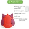 thumbnail image 4 of Unidad flash USB de 16 GB, paquete de 5, memoria USB con bonito patrón de animales, regalo para estudiantes y niños, 4 of 5