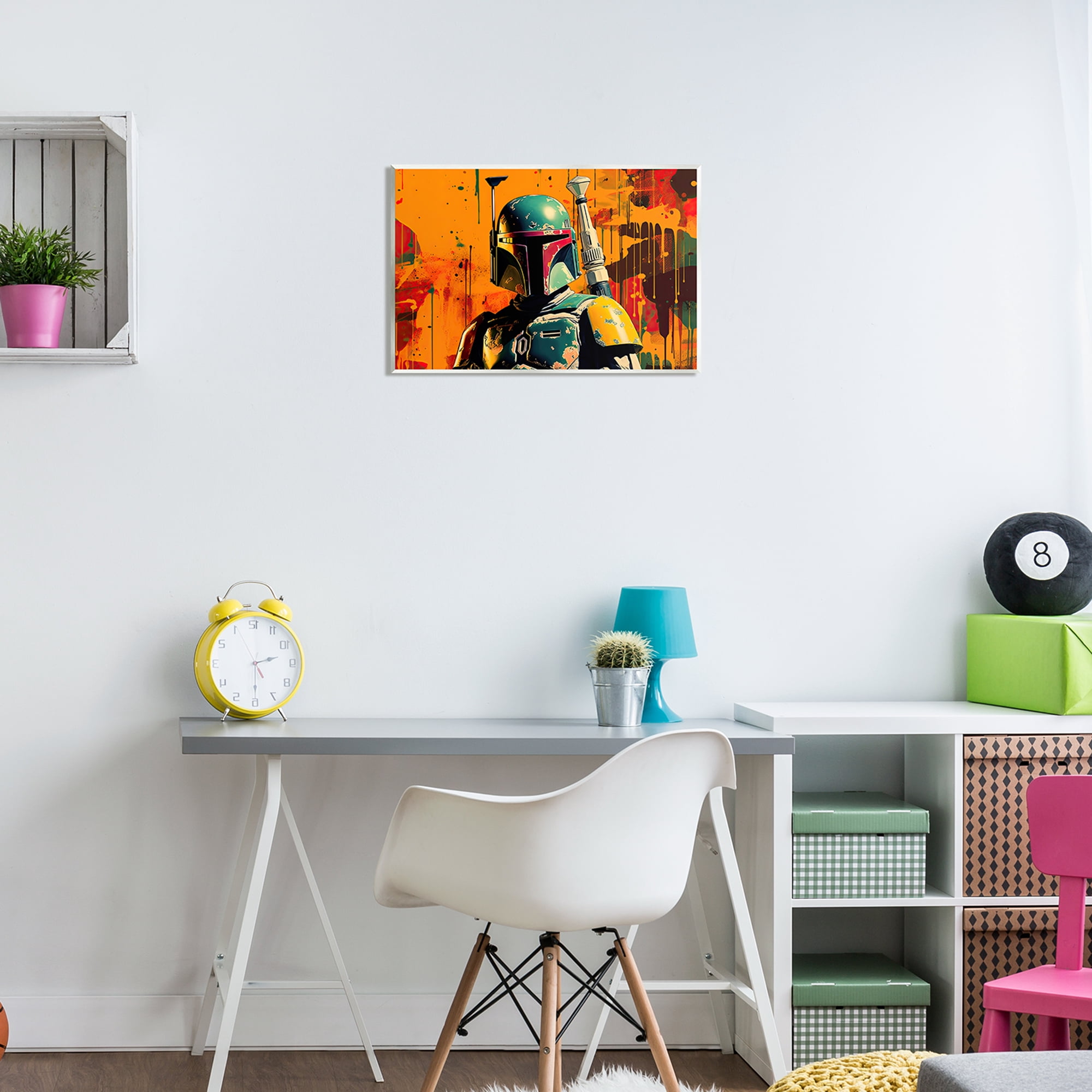 Stupell Industries Sci-Fi Pop Urban Style Fairy Tales & Fantasy Painting Unframed Art Print Wall Art, 19 x 13