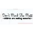 thumbnail image 2 of Children Making Memories Mess Best Vinyl Lettering Quote Family Wall Decals Stickers 23x5-Inch Black, 2 of 5