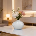 thumbnail image 5 of TanSiDing Modern Decorative Vase for Dried Flowers, Plastic Centerpiece with Narrow Opening, Shatterproof Tabletop Decor for Home Office Shelf, 5 of 6