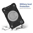 thumbnail image 6 of Dteck with Shoulder Strap Case for Samsung Galaxy Tab A7 Lite 8.7-inch SM-T220 T225 (2021),360 Degree Rotation Shockproof Armor Rubber 3-Layers Protection Case Hybrid Kickstand Cover,Black+Gray, 6 of 9