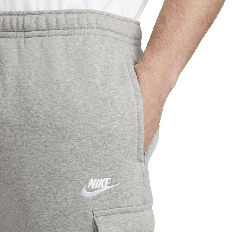 Nike Men s Sportswear Club Fleece Cargo Pants Dk Gry Htr Dk Stl Gry Wte 2XLT Walmart
