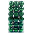 thumbnail image 1 of Paquete de 36 piezas de adornos de bolas de Navidad, decoraciones de Navidad irrompibles, colgantes de bolas de árbol, decoración de fiesta de Halloween para bodas, adornos de bolas de decoración de árbol de Navidad(verde, 4 cm/1,5'') ER, 1 of 5