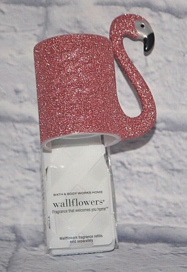 BATH and BODY WORKS PINK SPARKLY WALLFLOWERS HOLDER PLUG DIFFUSER