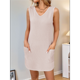 thumbnail image 5 of Chaleco Tipo Jersey para Mujer, Vestido Liso con Bolsillos, Color Albaricoque S, 5 of 8
