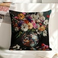 thumbnail image 6 of flowerslinen throw pillowcase decoration pillowcase gifting preferred 24x24 inch cushion cover 2 sets sofa pillowcase sofa bedroom living room car, 6 of 8