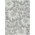 thumbnail image 2 of Addison Rugs Chantille Indoor/Outdoor Transitional Floral Gray Washable Rectangle Rug, 5' x 7'6", 2 of 6