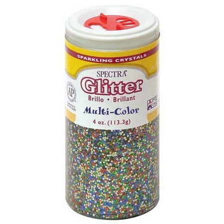 Pacon Spectra Glitter Sparkling Crystals, Gold, 4 oz