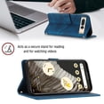 thumbnail image 4 of Compatible with Google Pixel 7 Pro Classic Embossed PU Leather Case with Card Holder Shockproof Cover, 4 of 5
