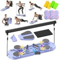 Pilates Board, Pilates Reformer Set, Pilates Machine 15-in-1 Multifunctional Abdominal Board for Home Office Workout, Foldable Portable Pilates Reformer Board for Women$$Other