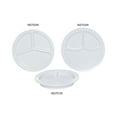thumbnail image 3 of Excellante Nustone White Melamine Dinnerware Collection 8 3/4" Deep Compartment Plate, Comes in Dozen, 3 of 3
