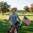 thumbnail image 4 of Mens Life Liberty Hopefully Some Birdies T Shirt Funny Golf Tee Cool USA Golfing Gift Graphic Tees, 4 of 9