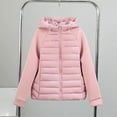 thumbnail image 2 of Fewfanhot Women Winter Clothes Lightweight Down Jacket with Hood and Stand Collar Business Casual Winter Coat, 2 of 8