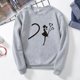 thumbnail image 1 of Pntutb Pareja Estampado Plus Terciopelo Manga Larga Cuello Redondo Jersey Sudadera top (Unisex) Pntutb Pntutb-3301, 1 of 6