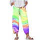 thumbnail image 1 of Pantalones de Mujer Traje Verano Cómodo de Moda Impreso Pantalones Recortados, Pantalones Elásticos Casuales, 1 of 5