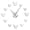 Silver, variant on Butterflies Silouette Frameless Wall Clock Stickers, DIY Modern Decorative Clocks for Living Room, Bedroom, Office - Easy to Install, Large 3D Clock Design (Black,27in)