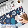 thumbnail image 4 of Long Mouse Pads for Desk,Pioneer Flower Floral Print Pattern Desk Mats on Top Of Desks, Desk Mouse Pad Extra Large with 3mm Non-Slip Base and Stitched Edge for Gaming,Office,Work,Home 31.5"x11.8", 4 of 6