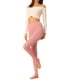thumbnail image 2 of LEGGINGS DE ALGODÓN PARA MUJER INSPIRE CHIC, CINTURA ELÁSTICA, PANTALONES DE YOGA SUAVES, PANTALONES DE NAVIDAD CON ESTRIBO, TALLA XS, ROSA CLARO, 2 of 6