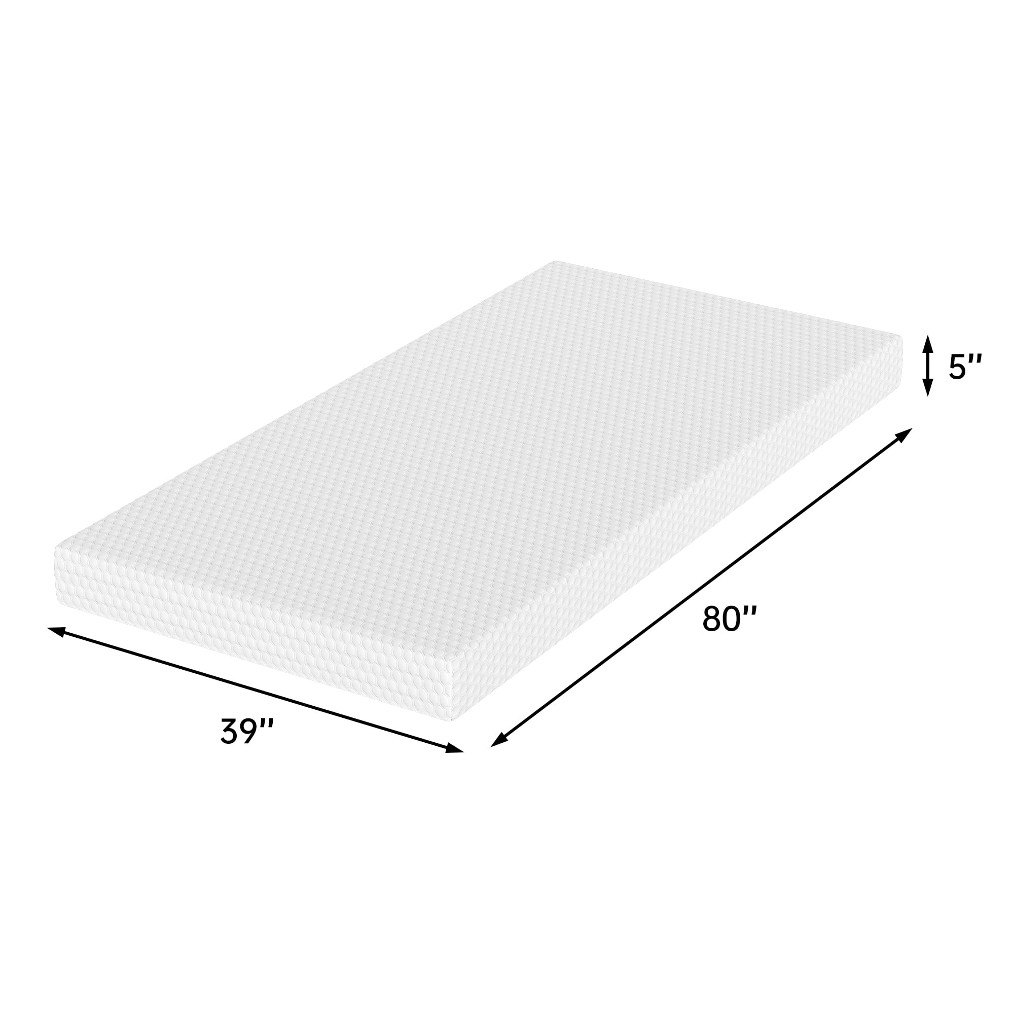 Gexpusm 5 Twin-XL Mattress,Memory Foam Mattress in a Box,Medium Firm,Pressure Relief