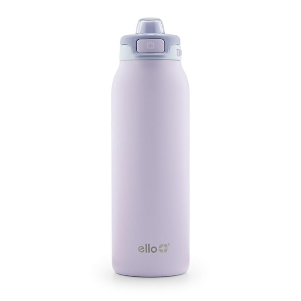 Botella de agua Ello Pop & Fill de acero inoxidable Aurora, 946 ml