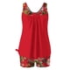 thumbnail image 5 of Trajes de baño Amzcrzy Tankini para mujer, bikini de control de abdomen para mujer, traje de baño conservador de cintura alta, estampado de moda, traje de baño de dos piezas multicolor, XL, 5 of 6