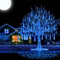 thumbnail image 6 of Outdoor Christmas Lights - 12 Inch 8 Tubes, Waterproof LED Meteor Shower Icicle Lights, Rain Drop String Lights for Christmas Party, Tree & Yard Decor (Blue), 6 of 6