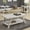 White, variant on Charcoal Finish - Wide-Angled Legs - Living Room - Welcoming Ambiance