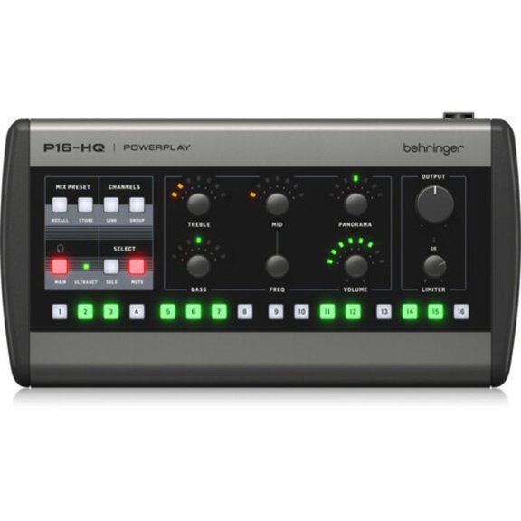 Behringer P16-HQ 16-Channel Personal Monitoring Mixer (4 Pack) Bundle with Behringer Mounting Bracket for P16-M (4 Pack)