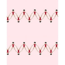 Synchronized Brunette Barbie Removable Vinyl Wallpaper by Barbie - Pink