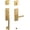 Lifetime Satin Brass, variant on Baldwin 85385.2Rh Soho Right Handed Sectional Single Cylinder Keyed Entry Handleset -