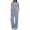 Sky Blue, variant on Two Piece Sets for Women Summer Casual Outfit Sets Solid Color Button Down Round Neck Short Sleeve Tops and Drawstring Wide Leg Pants with Pocket Sets Relaxed Vacation Wear