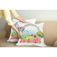 thumbnail image 3 of Ambesonne Colorful Throw Pillow Cover 2 Pack, Village Hill Circus, 16", Multicolor, 3 of 6