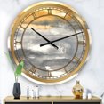 thumbnail image 2 of DesignArt Grande Horloge Murale Dorée Charmant Direction II, 2 of 2