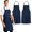 Navy Blue, variant on PETGLE Aprons for Men - 100% Polyester Chef Apron Women with Extra Long Ties - Cooking Aprons for Women & Mens Apron