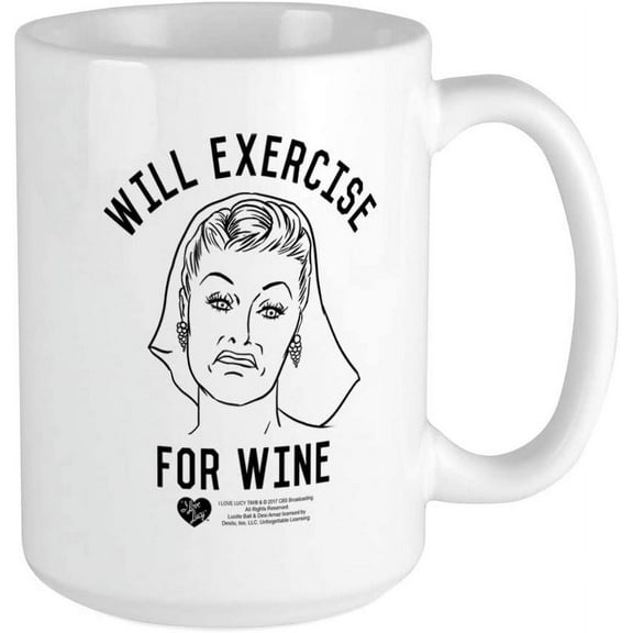 Lucy Will Exercise For Wi Ceramic Coffee Mug, Tea Cup 15 oz