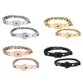 thumbnail image 2 of Amantes Del Acero Inoxidable Corazón Amor Bloqueo Llave Pulsera Kit Conjunto De Joyas Methold AP007540-04, 2 of 5